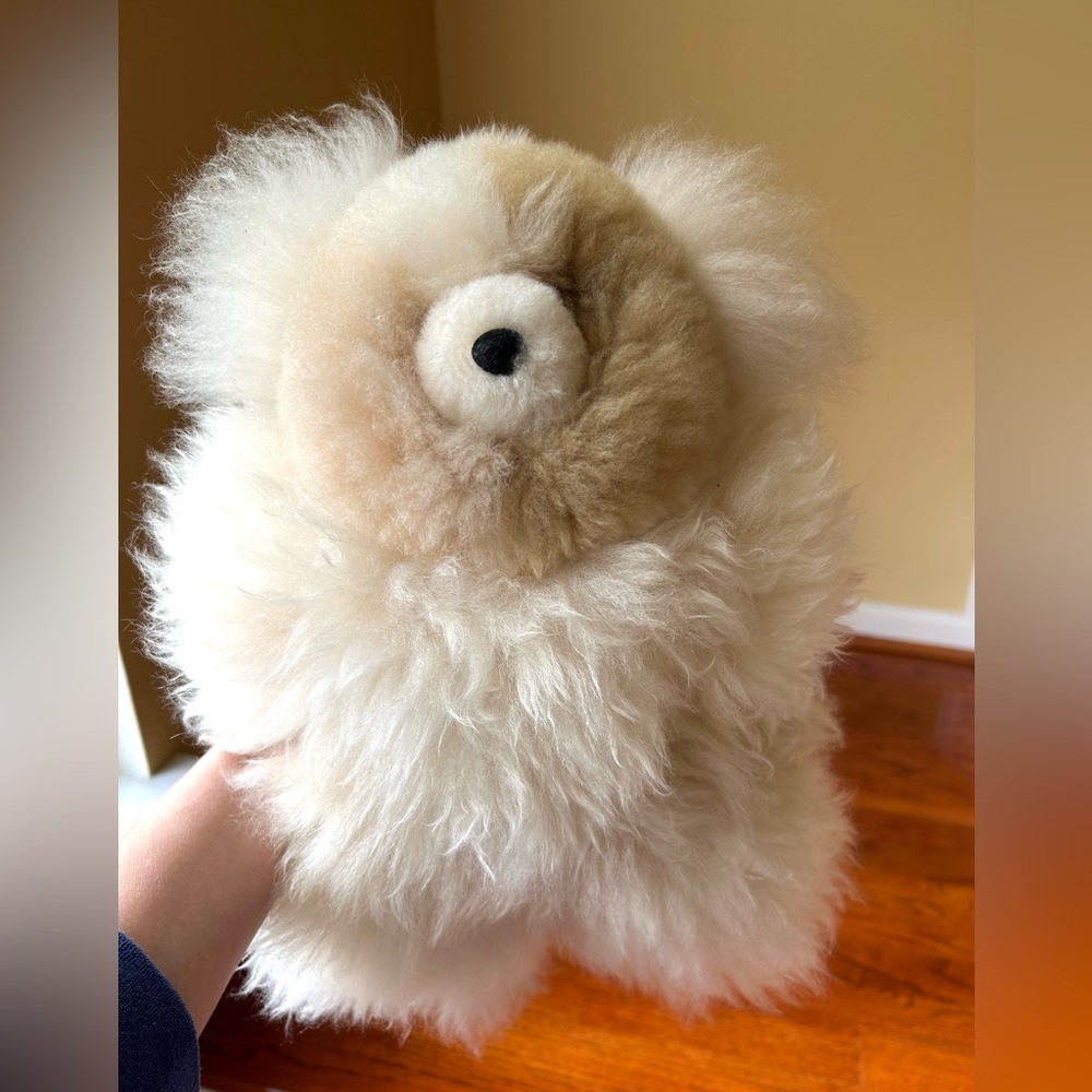 Alpaca wool fur teddy bear ❤️ Fur miracle toy